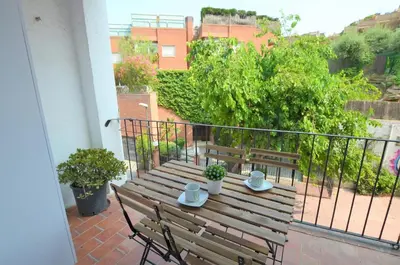 Un balcón o terraza de Apartment Sant Trop 5 pax Lloret de mar
