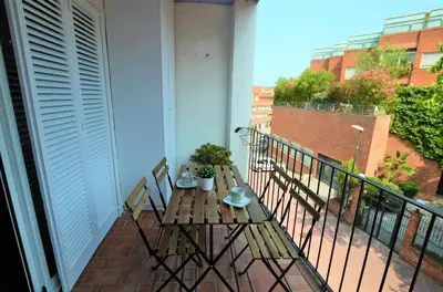 Un balcón o terraza de Apartment Sant Trop 5 pax Lloret de mar