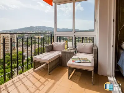 Un balcón o terraza de Apartamento Panoramic en Platja d'Aro