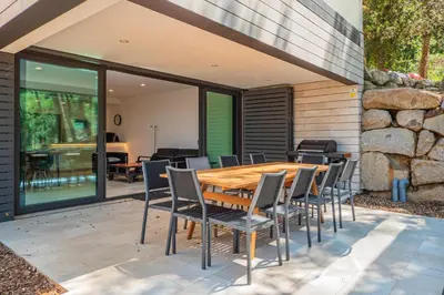 Un patio o zona al aire libre en AM-7 Llafranc 6 Pax