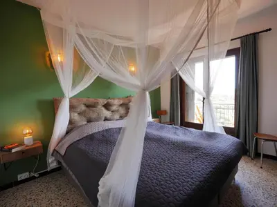 Cama o camas de una habitación en Casa Vista al Mar