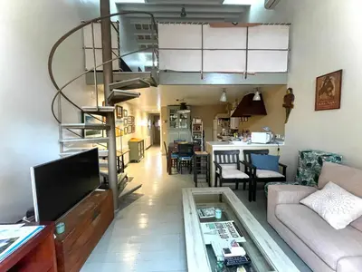 Zona de estar de Casa familiar duplex y parking gratis