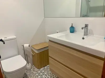Un baño de Calella centro