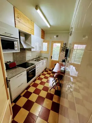 Una cocina o zona de cocina en Girona Centro 7pax (3º) Parking* Car,Moto,Bike