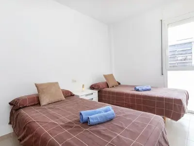 Cama o camas de una habitación en Apartment Puig Sapera by Interhome
