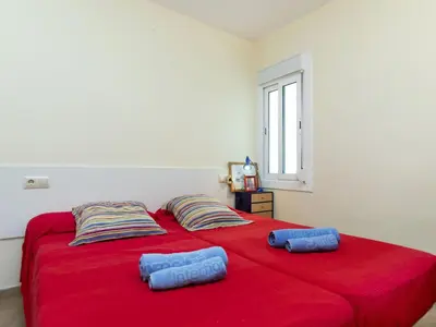 Cama o camas de una habitación en Apartment Sa Coma by Interhome