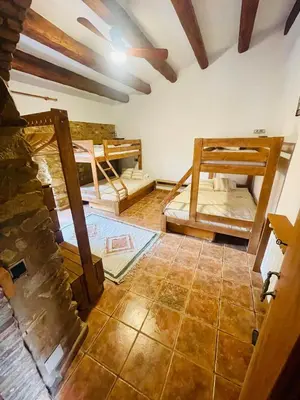 Cama o camas de una habitación en Casa de pueblo en Palamós