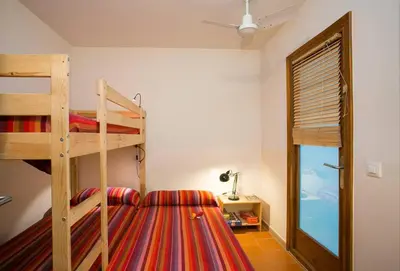 Cama o camas de una habitación en Salitres Increíbles vistas a 50m de la playa