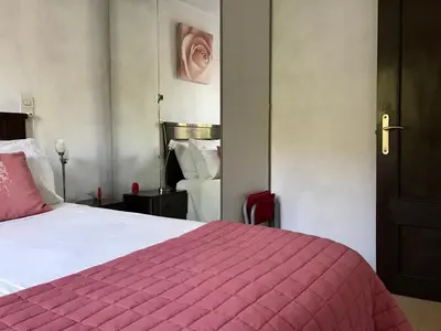Cama o camas de una habitación en Apartamento Begur (costa brava)
