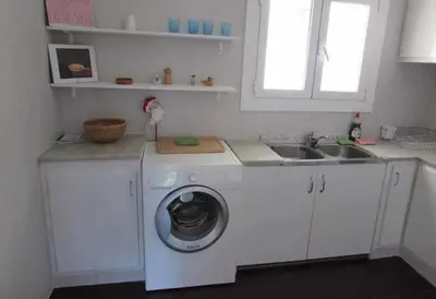 Una cocina o zona de cocina en Apartamento con increíbles vistas y terraza