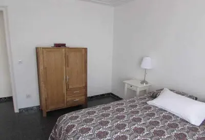 Cama o camas de una habitación en Apartamento con increíbles vistas y terraza