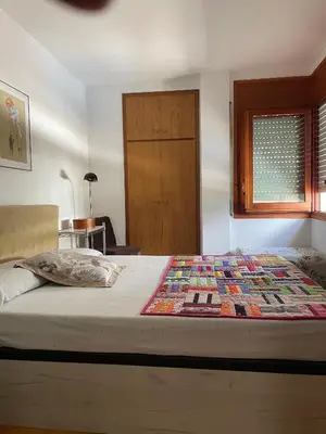 Cama o camas de una habitación en Apartament amb vistes