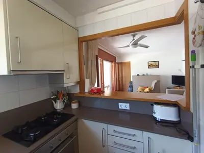 Una cocina o zona de cocina en Apartament amb vistes
