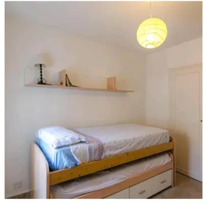 Cama o camas de una habitación en Apartamento Tossa