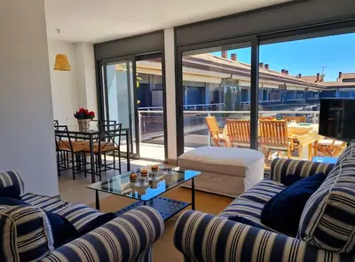 Un balcón o terraza de Apartamento nuevo en Sant Antoni de Calonge