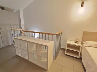Cama o camas de una habitación en Apartamento nuevo en Sant Antoni de Calonge