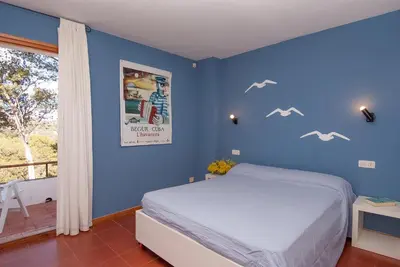 Cama o camas de una habitación en Sa Tuna 