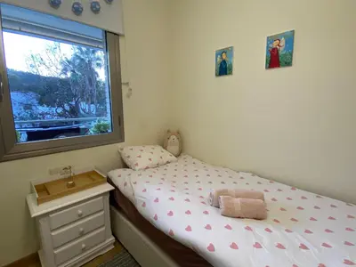 Cama o camas de una habitación en Piso en puerto Platja de Aro