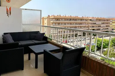 Un balcón o terraza de Apartamento Costa Brava, Blanes