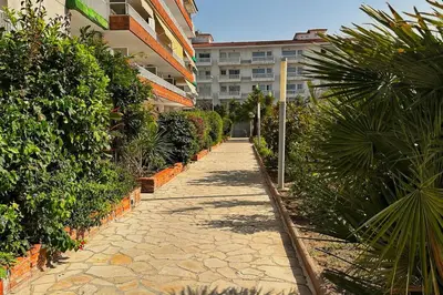 Jardín al aire libre en Apartamento Costa Brava, Blanes