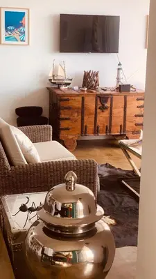 Una televisión o centro de entretenimiento en Villa El Casot