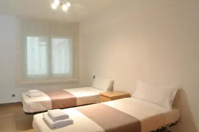 Cama o camas de una habitación en Aiguaneu Sa Marina