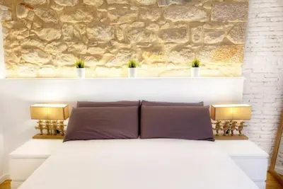 Cama o camas de una habitación en Old Town spain nuna