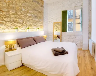 Cama o camas de una habitación en Old Town spain nuna