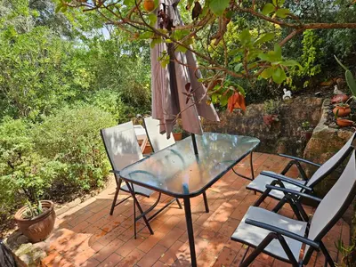 Jardín al aire libre en Montagne vue panoramique sur mer