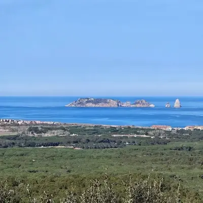 Montagne vue panoramique sur mer