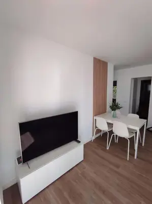 Zona de estar de Apartamento Reformado con Aparcamiento. Playa 5min a pie.