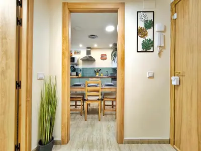 Zona de estar de Apartamento 5 min a pie de playa de Lloret de Mar
