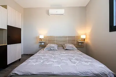 Cama o camas de una habitación en Villa Esperanza