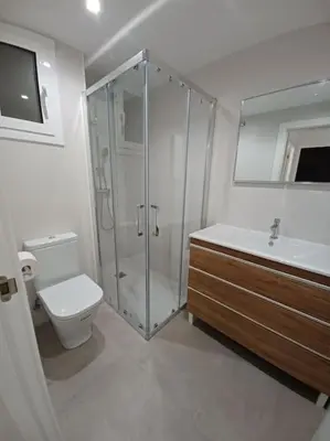 Un baño de Apartamento Roc Mar
