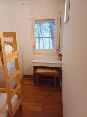 Cama o camas de una habitación en Apartamento con piscina y wifi cerca de la playa