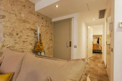 Zona de estar de Bravissimo Mercadal 3, one-bedroom plus sofa bed