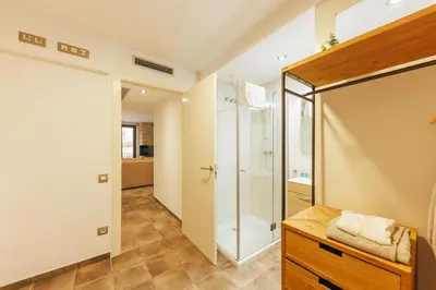 Cama o camas de una habitación en Bravissimo Mercadal, Monthly Apartment