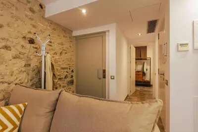 Zona de estar de Bravissimo Mercadal, one-bedroom plus sofa bed
