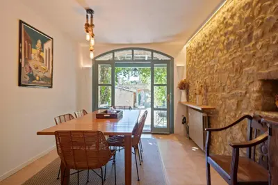 Zona de estar de Encantadora casa en Peratallada
