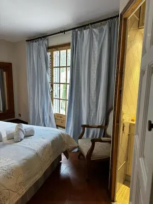 Cama o camas de una habitación en SATUNA CASA TÍPICA MAR