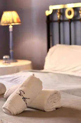 Cama o camas de una habitación en SATUNA CASA TÍPICA MAR