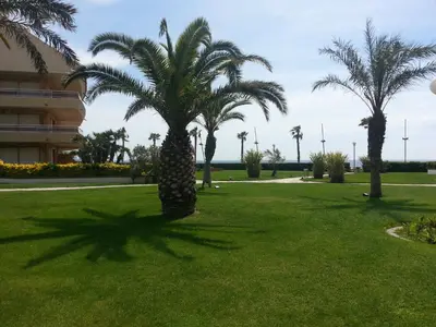 Jardín al aire libre en Apartaments Marítim Torre Valentina