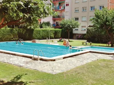 Piscina en o cerca de Apartamento con vistas al mar y piscina