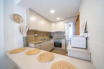 Una cocina o zona de cocina en HomeHolidaysRentals Bluemar-Costa Barcelona