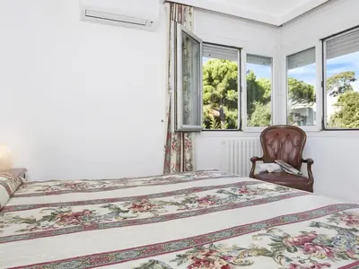 Cama o camas de una habitación en 0320 Apartament in Calella de Palafrugell
