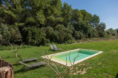 Piscina en o cerca de Casa de campo Masos de Pals con parking y piscina
