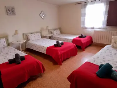 Cama o camas de una habitación en Can Jep Llarg Casa Rural
