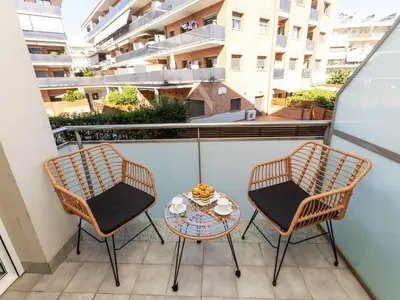 Un balcón o terraza de Apartment Melucia by Interhome