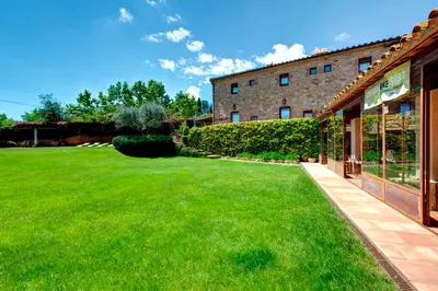 Jardín al aire libre en Mas Petit, turisme rural