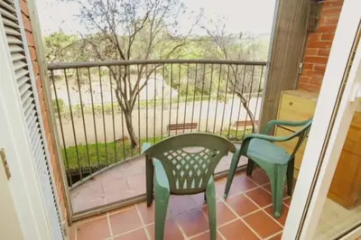 Un balcón o terraza de Apartment Equiped Fenals Beach